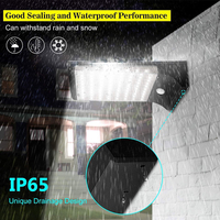 48 LED lumière solaire PIR détecteur de mouvement lampe murale de sécurité éclairage de jardin extérieur pour Courtyard