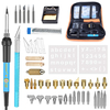 48 pièces 60 W 110 V / 220 V Kit doutils de fer à souder à température réglable outil de pyrographie de sculpture