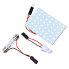 48-SMD 1210 LED Dome Panneau de lumières T10 BA9S Lampe de lecture intérieure de voiture de feston 4.8W blanc