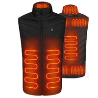 4/8 zone de chauffage gilet chauffant chaud électrique USB charge hommes femmes veste hiver corps manteau thermique