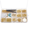 480 Pcs Bijoux Fabrication Kit DIY Boucle Doreille Résultats Crochets Perles Mixte Artisanat Accessoires