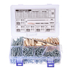 482Pcs 25-64mm Kit de projet de vis de trou de poche auto-taraudant SQ2 Carré Tête Bouchon de trou de poche en bois avec