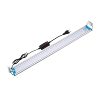 48.5cm en aluminium réglable LED Aquarium Light Fish Tank Panel lampe bleu + blanc AC220V