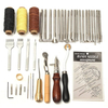 48pcs kit doutils dartisanat en cuir couture à la main poinçon de couture sculpture selle de travail