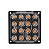 48W 16-LED Side Strobe Light Flash Aluminium clair blanc / jaune / rouge / bleu DC 12V-24V pour voiture SUV Vans Trucks