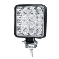 48W 6000K 3000LM 16 LED blanc / jaune / vert lumière de travail barre de lumière de travail projecteur antibrouillard to