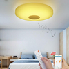 48w dimmable LED musique plafonnier bluetooth haut-parleur lampe de luminaire moderne