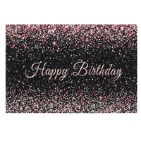 4.9x3.3FT 7.2x4.9FT 9.8x5.9FT Rose et Noir Brillant Or Dot Glamour Étincelle Studio Photographie Décors Fond