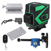4D 16 lignes 3D 12 lignes lumière verte niveau Laser numérique auto nivellement 360 ° mesure rotative