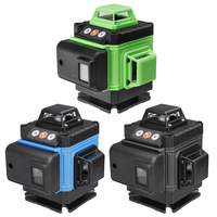 4D 16 lignes niveau laser vert 360 ° outil de mesure de haute précision à nivellement automatique