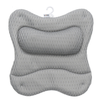 4D Mesh Bain Oreiller Spa Respirant Baignoire Coussin Cou Dos Support Baignoire