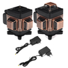 4D vert laser automatique niveau 12/16 lignes 360 ° horizontal et vertical outil de construction croisée outils de mesur