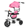 4 en 1 bébé tricycle pliant enfants poussette 3 roues vélo inversé enfant en bas âge pour 1-6 ans