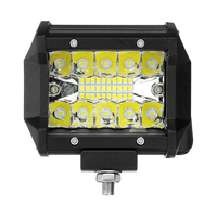 4inch 60W 2400LM tri-rangée LED travail barre de lumière combinée brouillard conduisant le blanc pour le bateau de camio