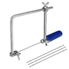 4inch Multifonction Scie sauteuse Main Scie sauteuse Cadre Hobby Outils De Travail Du Bois avec 3 Pcs Lames En Spirale