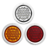 4Inch 24V Chrome 24LED voiture inverseur de feu arrière lampe ronde pour camion remorque bateau
