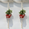 4JambesÀLaMainCoton À Coudre un Pot De Fleur Titulaire Panier Suspendu Fleur Plante Cintre
