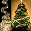 4M 40LED Guirlande Lumineuse Or Argent Bowknot Ruban LED Arbre De Noël Lumière Décorations De Fête À La Maison De Mariag