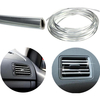 4mx8mm en U air de voiture évent grille interrupteur jante garniture de moulage de bande argent chromé