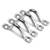 4pcs / set 5mm en acier inoxydable top pad fil oeil sangles boucle bateau plaque de verrouillage porte agrafe