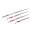 4Pcs / Set HCS Lame de scie alternative Lames de scie sauteuse en bois en plastique