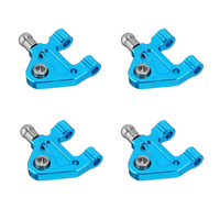 4pcs / set wltoys métal mise à niveau avant et arrière RC bras inférieur de voiture pour 1/28 P929 P939 K969 K979 K989 K