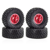 4PCS 1.0 Inch Aluminum Alloy Tire Spare Parts for SCX24 TRX4M-W185 RC Climbing Car Vehicle Models Accessories