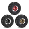 4PCS 1.0 Inch Wheels BFLU Tires Spare Parts for TRX4M SCX24 FMS24 RC Climbing Car Vehicle Models Accessories Parts
