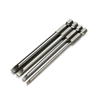 4pcs 100mm 3mm-6mm Tournevis Magnétique à Tête Plate Pointe Fendue 1/4 pouces Hexagonale
