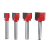 4pcs 10/13/16 / 18mm surface de rabotage nettoyage de fond en bois fraisage cnc routeur outils de travail du bois