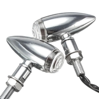 4pcs 10mm indicateur de signal moto balle tour de lumière pour Harley Davidson cruiser chopper chrome