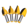4pcs 1/2 pouce tige verticale Raised Panel Router Bit Set Slotting Trimming Cutter
