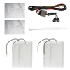 4Pcs 12V coussinets chauffants en fibre de carbone coussin chauffant 6 niveaux universel