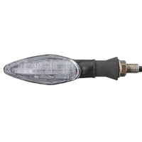 4pcs 12v le vélo de motocyclette universel 3 LED mettent des œillères à la lampe de voyant de clignotant