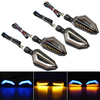 4Pcs 12V moto bleu LED clignotants sallume pour Kawasaki/Yamaha / BMW / Honda / KTM