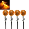 4pcs 12V moto clignotant feux de signalisation ampoule lampe ambre indicateurs