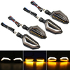 4pcs 12v moto jaune LED clignotants sallume pour Kawasaki/Yamaha / BMW / Honda / KTM