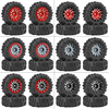 4PCS 1.3 Inches Tires Aluminum Alloy Wheel Rims Hubs for Land Rover TRX4M 1/18 Rock Crawler RC Cars Vehicles Models Spar