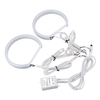 4pcs 131mm multicolore RVB LED ange oeil halo anneau lumière phare pour BMW E36 E38 E39 E46