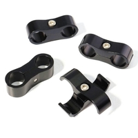 4pcs 13mm un -6 ss clip tuyau tressé collier raccord adaptateur 