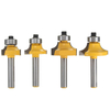 4pcs 1/4 pouce Routeur Bit Set Shank Carbure De Tungstène Routeur Bit Outil Rotatif pour Le Bois