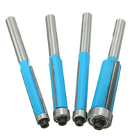 4pcs 1/4 pouce Shank Flush Trim Routeur Bit Set