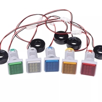4Pcs 22mm 50-380V 100A 99Hz Numérique LED Volt Ampère HZ AC Ampèremètre Voltmètre Courant Fréquence Indicateur de Tensio