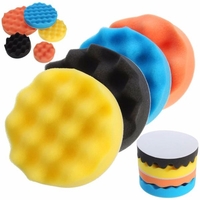 4pcs 3-7 pouces kit de tampons éponge de polissage de polissage pour polisseur de voiture