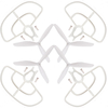 4PCS 3-blade Propeller Protector Guard Sets pour BAYANG X16 X21 Drone RC Quadricoptère Pièces de rechange