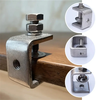 4PCS 304 Stainless Steel C-Clamps Wide Jaw Opening Heavy Duty for Woodworking Metalworking U-Shaped and C-Shaped Steel