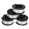 4Pcs 30ft 0.065 pouces lignes remplacement tondeuse à gazon pour Black et Decker AF-100 tondeuse à gazon