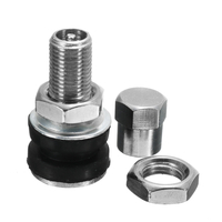 4pcs 3.8cmx1.5cm Tige Tubeless de valve de roue de pneu pour la voiture de moto