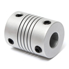 4Pcs 5mm x 8mm Connecteur en Aluminium Flexible Moîtier Couplage OD19mm x L25mm CNC Stepper Moteur à Coupler