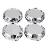 4pcs 64mm Universal ABS Silver Car Wheel Center Hub Caps Cover Set Without Logo